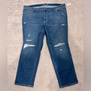 Mid-Rise Power Slim Straight Leg Jeans